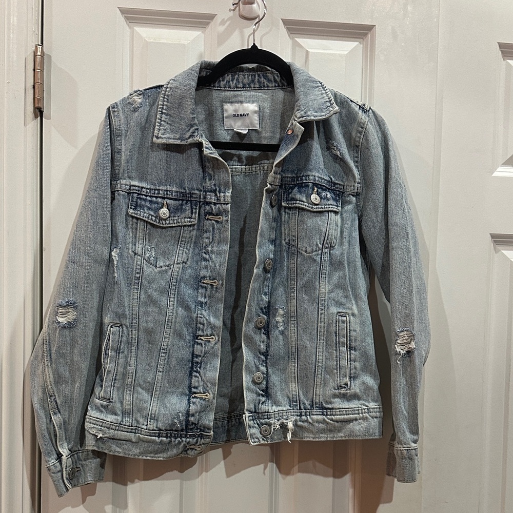 NWOT Old Navy Light Blue Denim Jacket size S - Picture 5 of 9